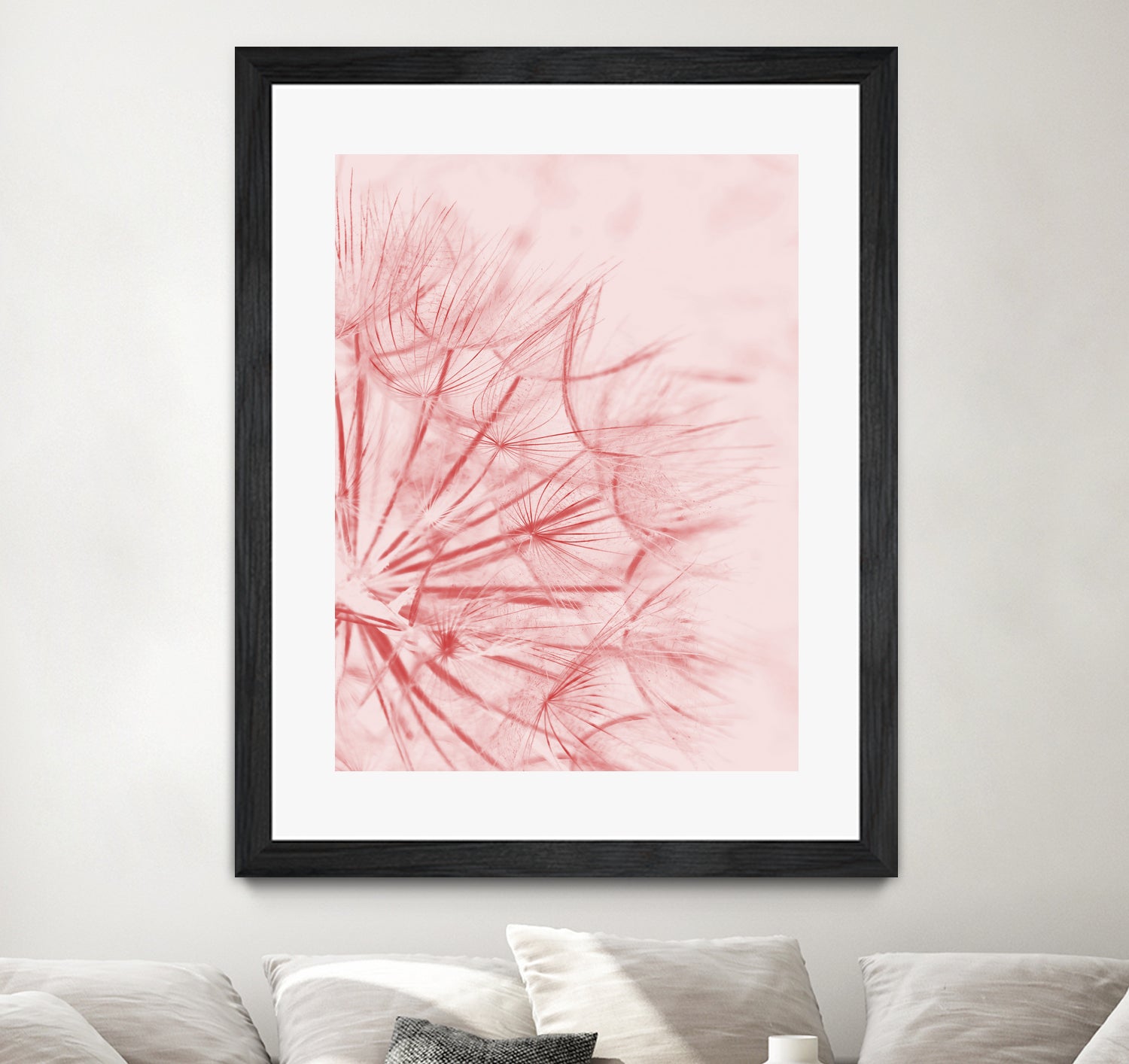 Dandelion In Pink by IOANNA PAPANIKOLAOU on GIANT ART - pink photo illustration