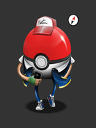 Poke Ball Go! by Vincent Trinidad on GIANT ART - gray digital painting