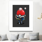 Poke Ball Go! by Vincent Trinidad on GIANT ART - gray digital painting