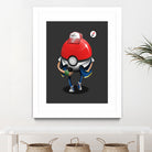 Poke Ball Go! by Vincent Trinidad on GIANT ART - gray digital painting