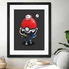 Poke Ball Go! by Vincent Trinidad on GIANT ART - gray digital painting