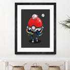 Poke Ball Go! by Vincent Trinidad on GIANT ART - gray digital painting