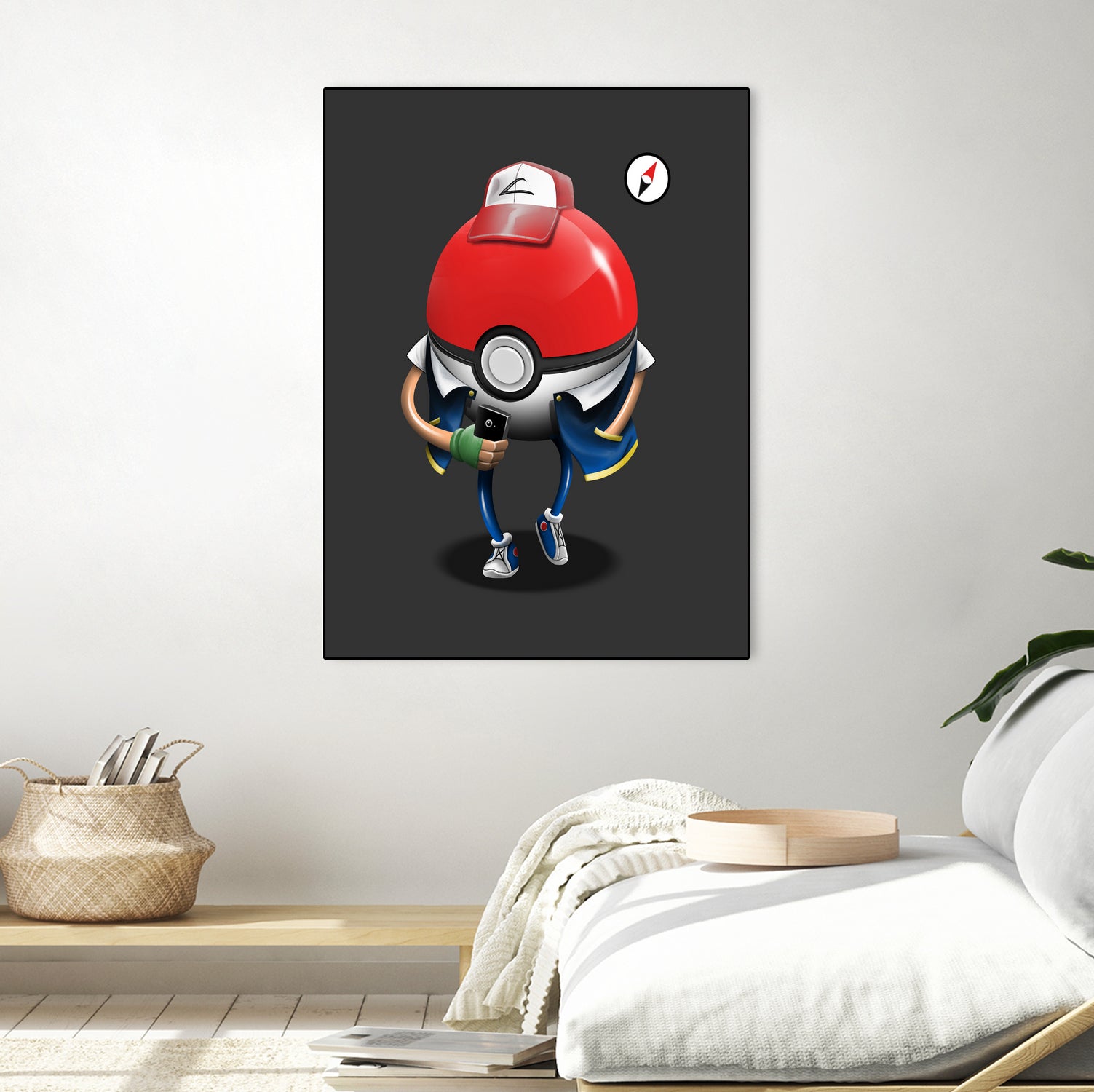 Poke Ball Go! by Vincent Trinidad on GIANT ART - gray digital painting