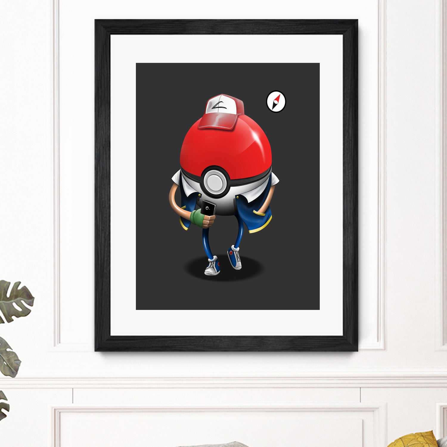 Poke Ball Go! by Vincent Trinidad on GIANT ART - gray digital painting