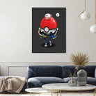 Poke Ball Go! by Vincent Trinidad on GIANT ART - gray digital painting