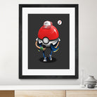 Poke Ball Go! by Vincent Trinidad on GIANT ART - gray digital painting