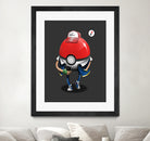 Poke Ball Go! by Vincent Trinidad on GIANT ART - gray digital painting