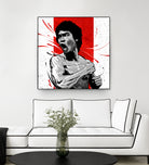 Bruce Lee by Nikita Abakumov on GIANT ART - red digital painting