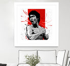 Bruce Lee by Nikita Abakumov on GIANT ART - red digital painting