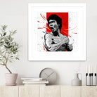 Bruce Lee by Nikita Abakumov on GIANT ART - red digital painting