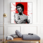 Bruce Lee by Nikita Abakumov on GIANT ART - red digital painting