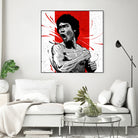 Bruce Lee by Nikita Abakumov on GIANT ART - red digital painting