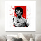 Bruce Lee by Nikita Abakumov on GIANT ART - red digital painting