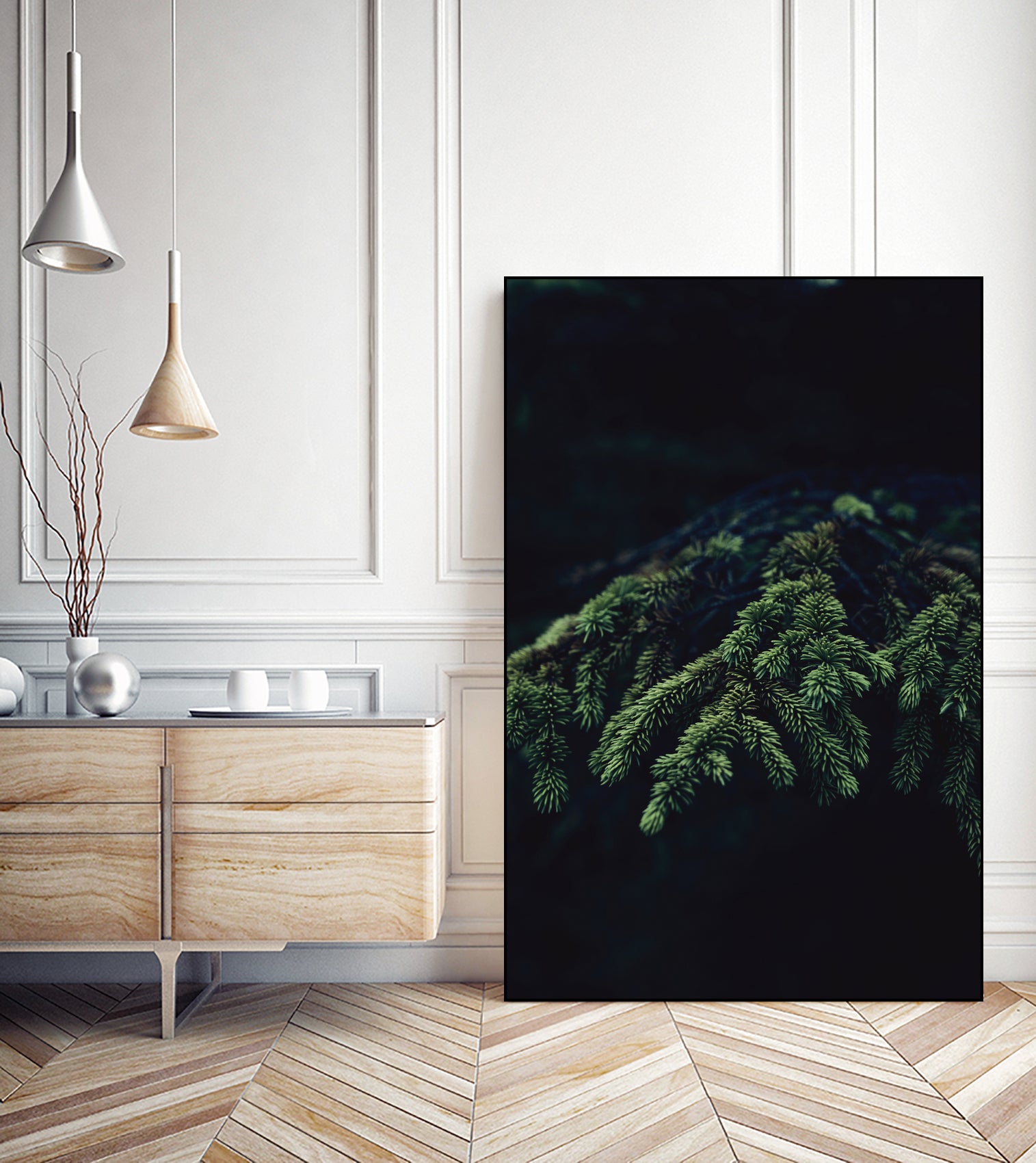 Fir tree by Mikhail Zhirnov on GIANT ART - green photo illustration