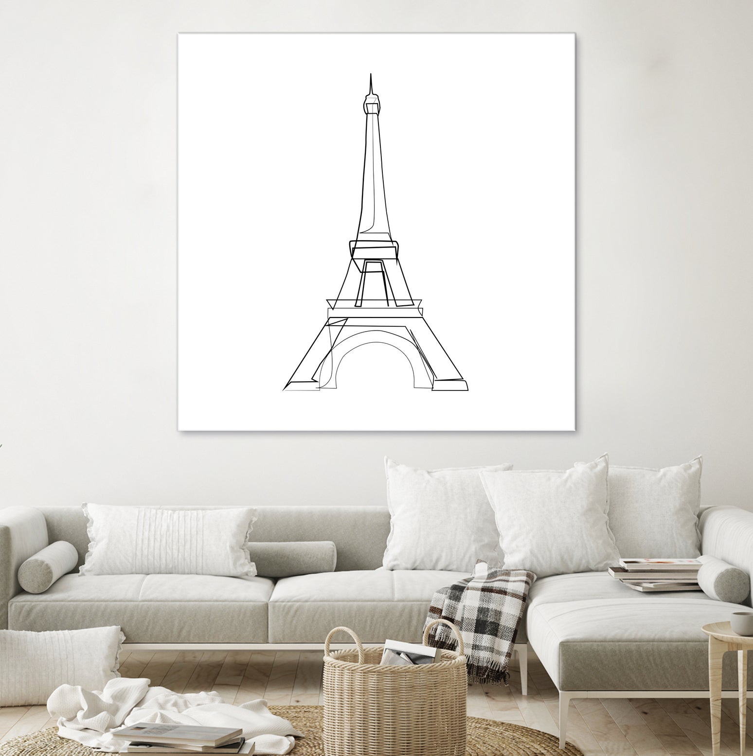 Eiffel Tower by Parinta Sofia Stefanopoulou on GIANT ART - white digital drawing