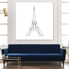 Eiffel Tower by Parinta Sofia Stefanopoulou on GIANT ART - white digital drawing