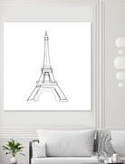 Eiffel Tower by Parinta Sofia Stefanopoulou on GIANT ART - white digital drawing