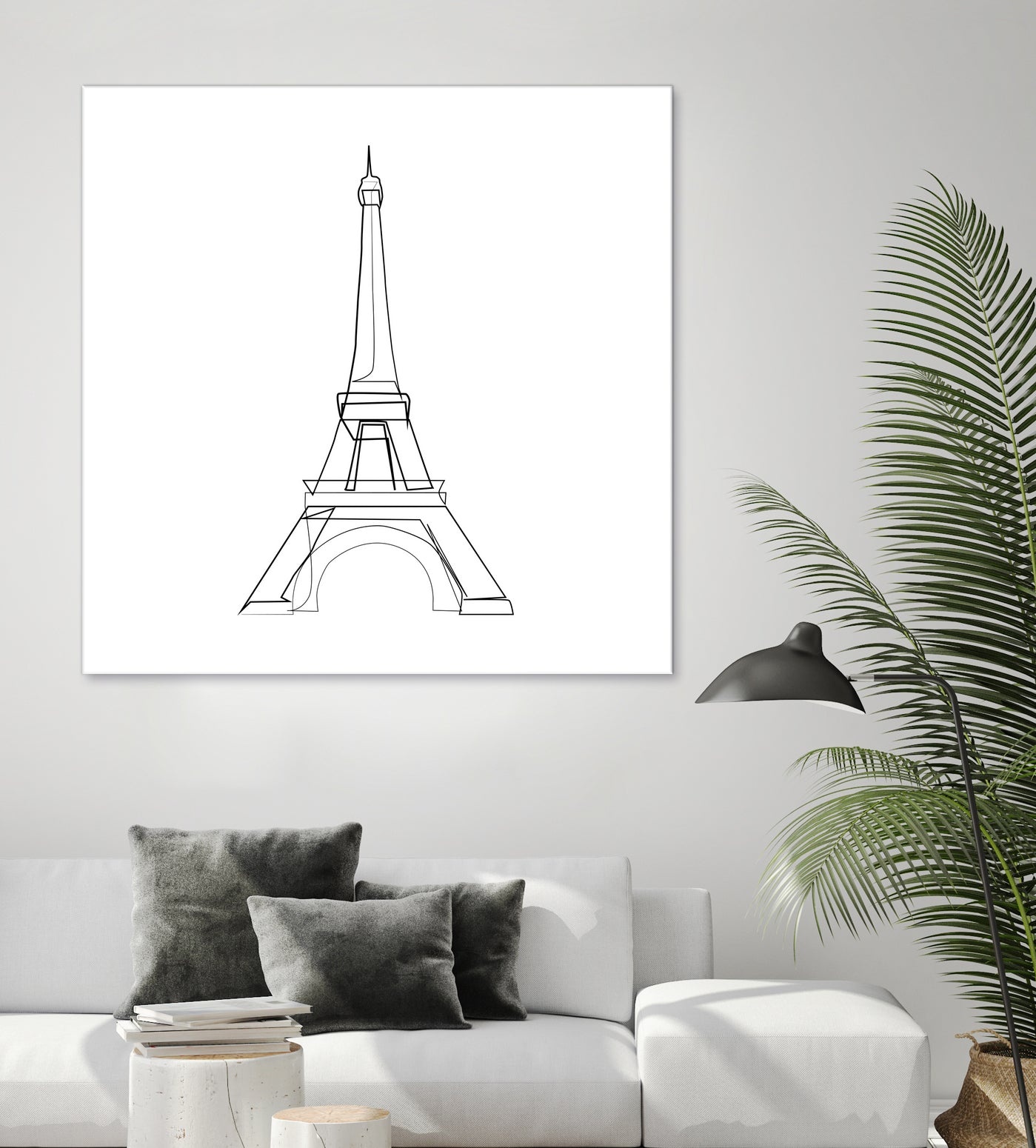 Eiffel Tower by Parinta Sofia Stefanopoulou on GIANT ART - white digital drawing