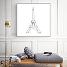 Eiffel Tower by Parinta Sofia Stefanopoulou on GIANT ART - white digital drawing