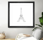 Eiffel Tower by Parinta Sofia Stefanopoulou on GIANT ART - white digital drawing