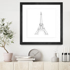 Eiffel Tower by Parinta Sofia Stefanopoulou on GIANT ART - white digital drawing