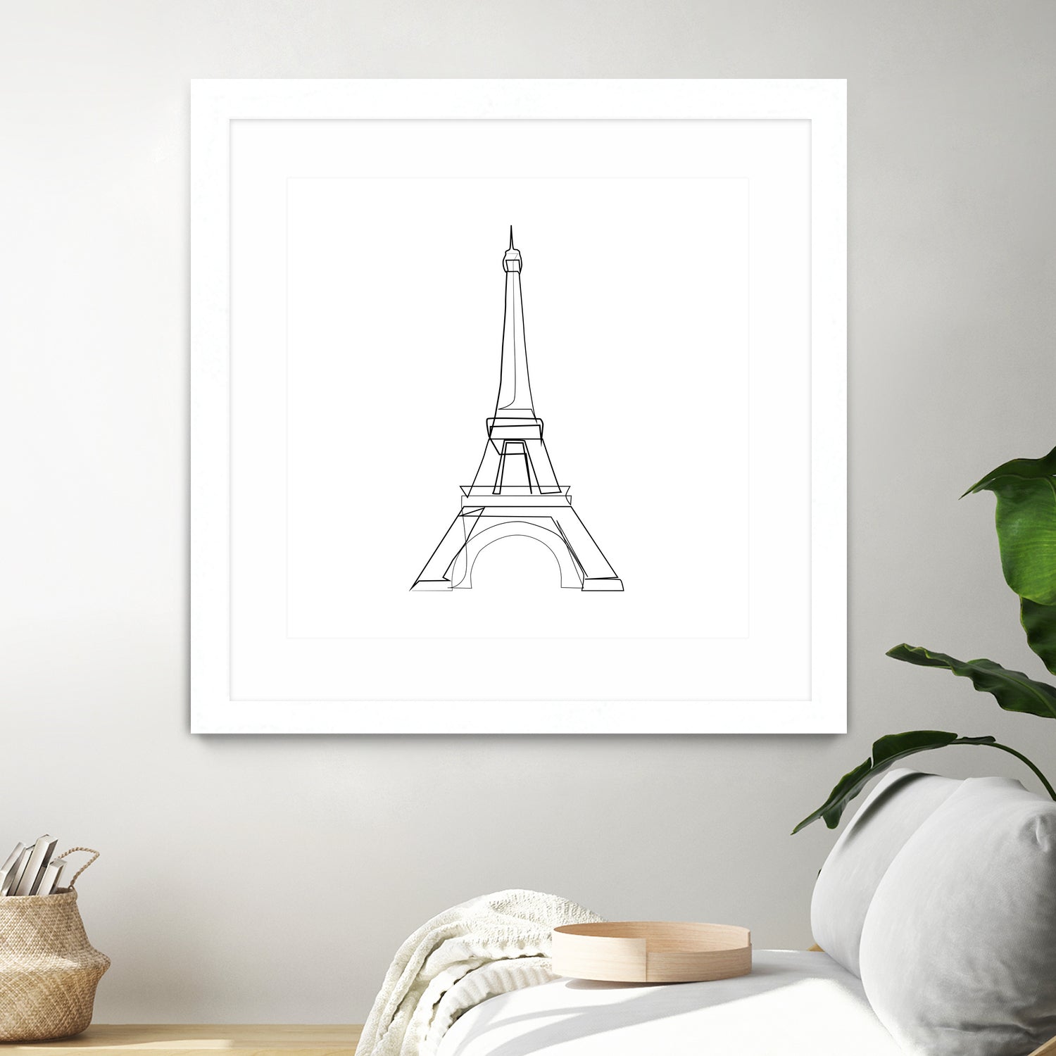 Eiffel Tower by Parinta Sofia Stefanopoulou on GIANT ART - white digital drawing