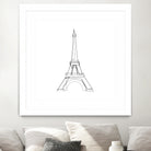 Eiffel Tower by Parinta Sofia Stefanopoulou on GIANT ART - white digital drawing