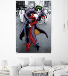 The Kissing Joke by Dan Avenell on GIANT ART - gray digital painting