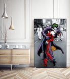 The Kissing Joke by Dan Avenell on GIANT ART - gray digital painting