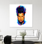 Wayne Static by Ilya Shapko on GIANT ART - blue digital drawing