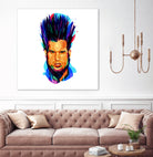 Wayne Static by Ilya Shapko on GIANT ART - blue digital drawing