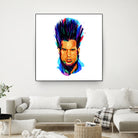 Wayne Static by Ilya Shapko on GIANT ART - blue digital drawing