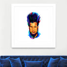 Wayne Static by Ilya Shapko on GIANT ART - blue digital drawing