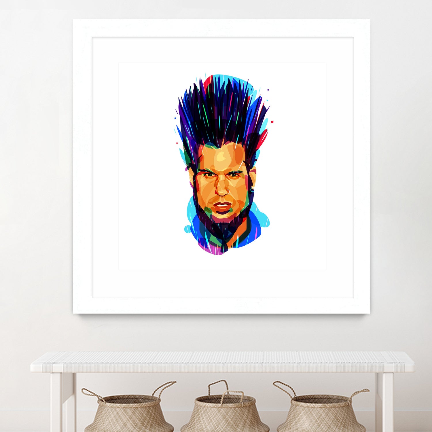 Wayne Static by Ilya Shapko on GIANT ART - blue digital drawing