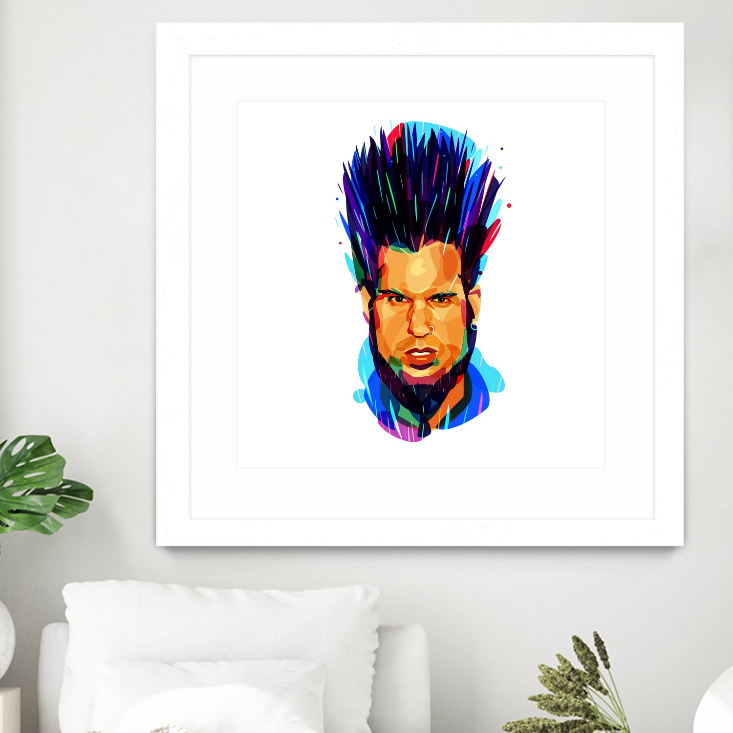 Wayne Static by Ilya Shapko on GIANT ART - blue digital drawing