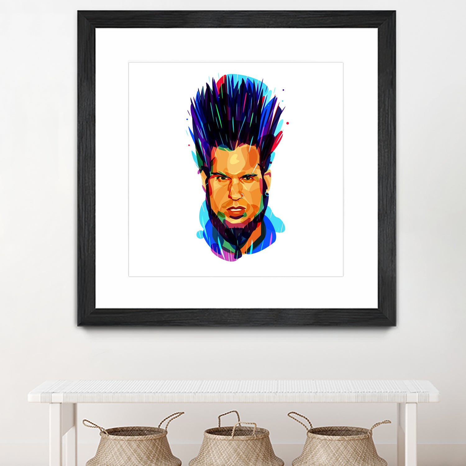 Wayne Static by Ilya Shapko on GIANT ART - blue digital drawing