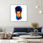 Wayne Static by Ilya Shapko on GIANT ART - blue digital drawing