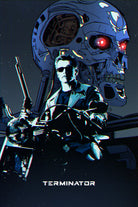 Terminator by Nikita Abakumov on GIANT ART - blue digital painting