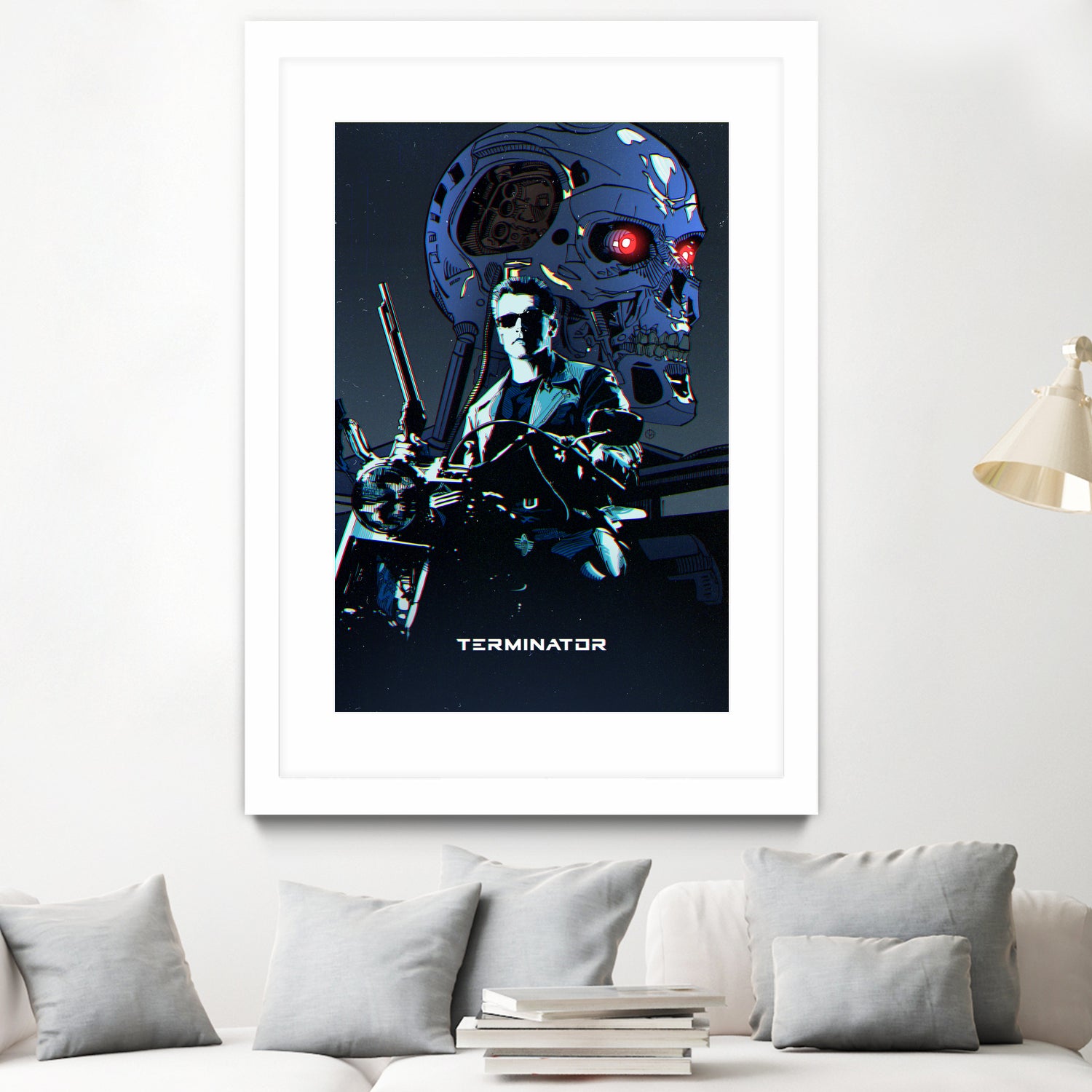 Terminator by Nikita Abakumov on GIANT ART - blue digital painting