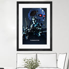 Terminator by Nikita Abakumov on GIANT ART - blue digital painting