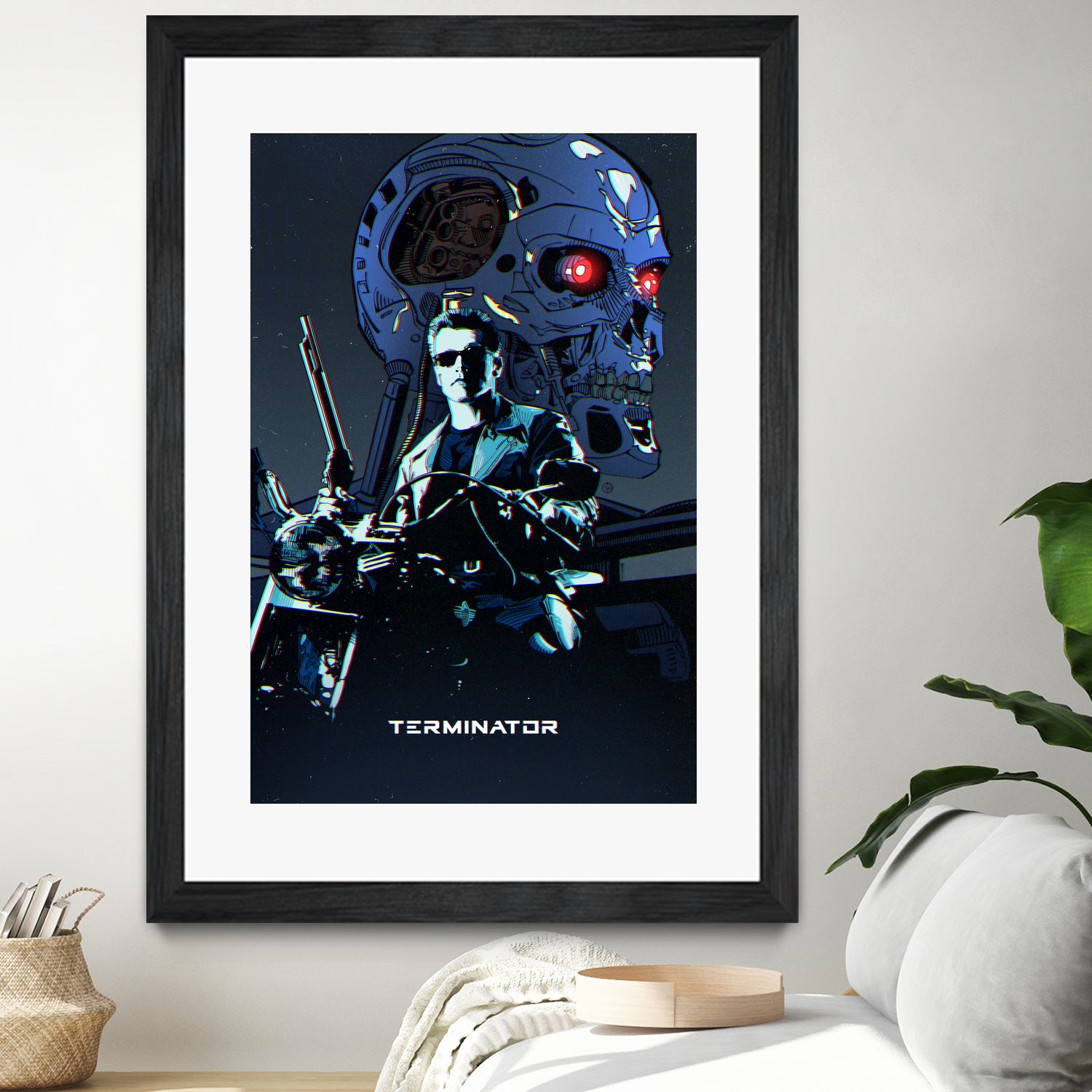 Terminator by Nikita Abakumov on GIANT ART - blue digital painting