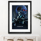 Terminator by Nikita Abakumov on GIANT ART - blue digital painting