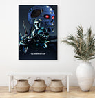 Terminator by Nikita Abakumov on GIANT ART - blue digital painting