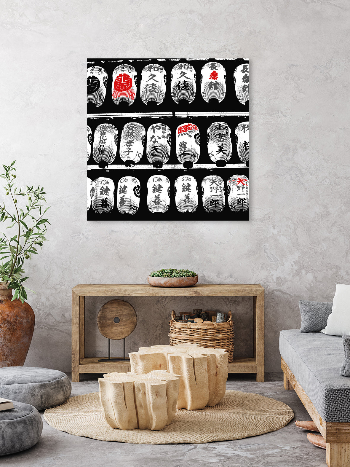 Japanese lanterns by Izabella Gelencsér on GIANT ART - black photo manipulation