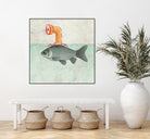 Periscope goldfish by Vin Zzep on GIANT ART - white digital painting