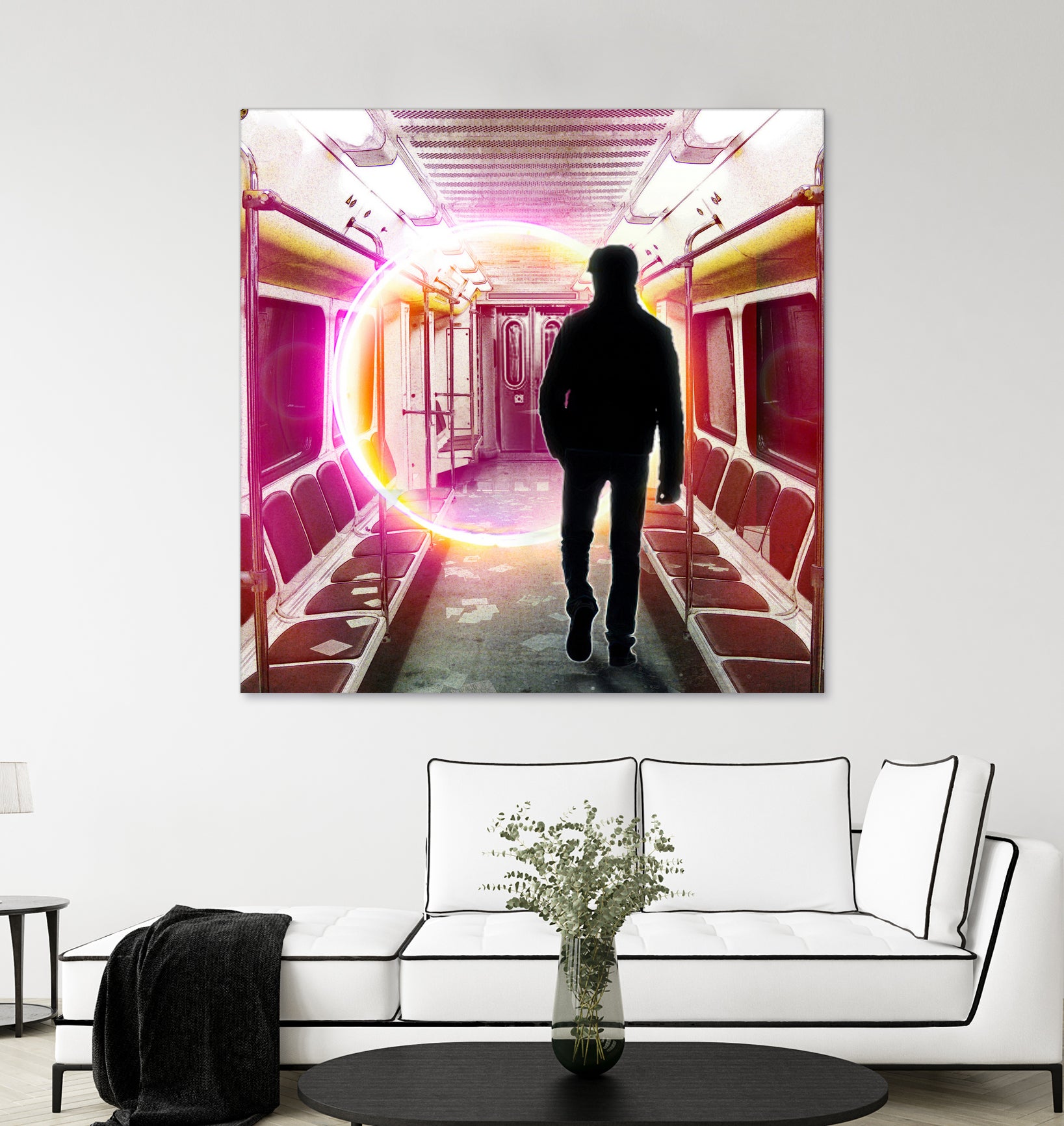 SUBWAY CAR 01 by Vin Zzep on GIANT ART - white digital painting