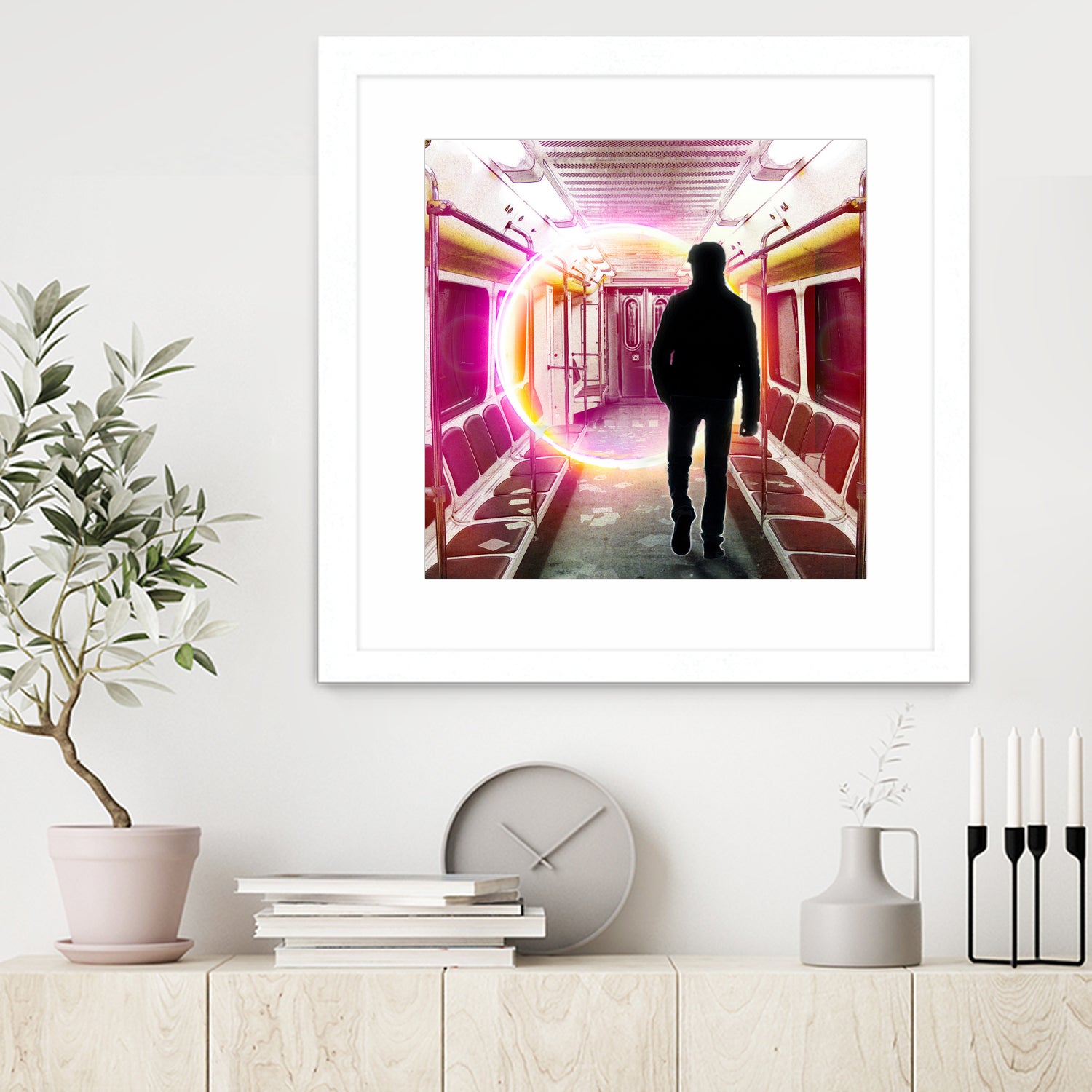 SUBWAY CAR 01 by Vin Zzep on GIANT ART - white digital painting