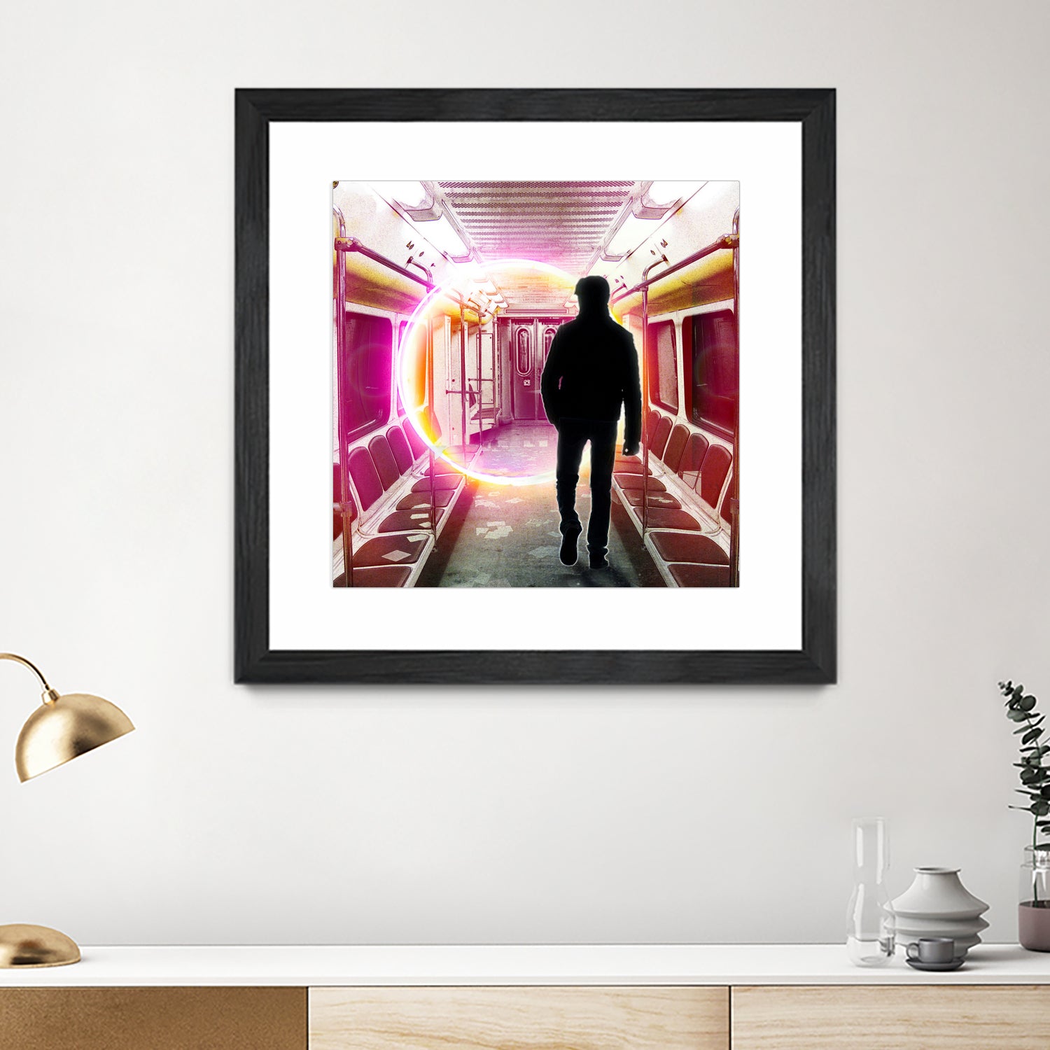 SUBWAY CAR 01 by Vin Zzep on GIANT ART - white digital painting