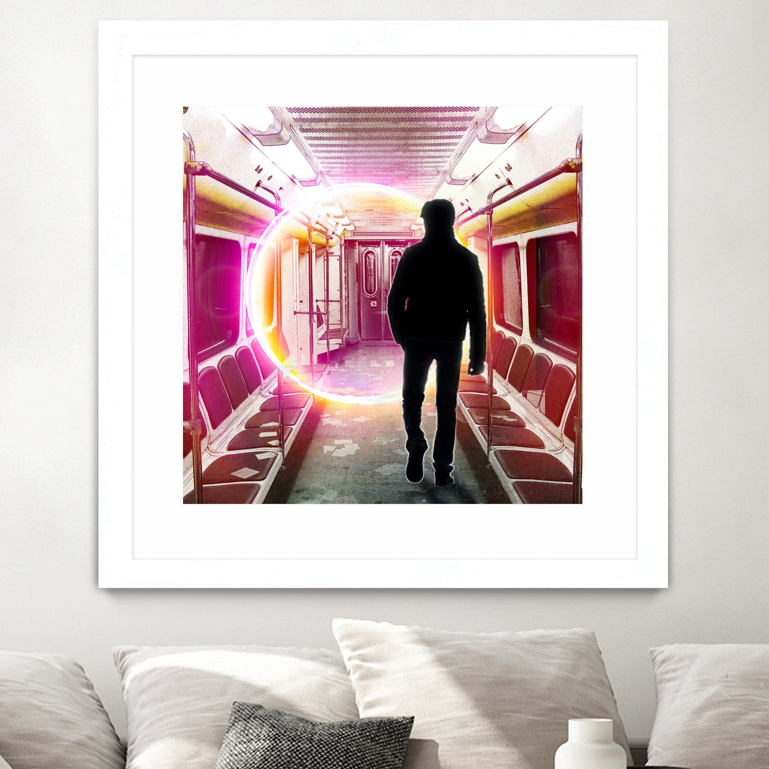 SUBWAY CAR 01 by Vin Zzep on GIANT ART - white digital painting