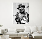 Rockstar Sloth #2 by Luigi Tarini on GIANT ART - gray photo manipulation